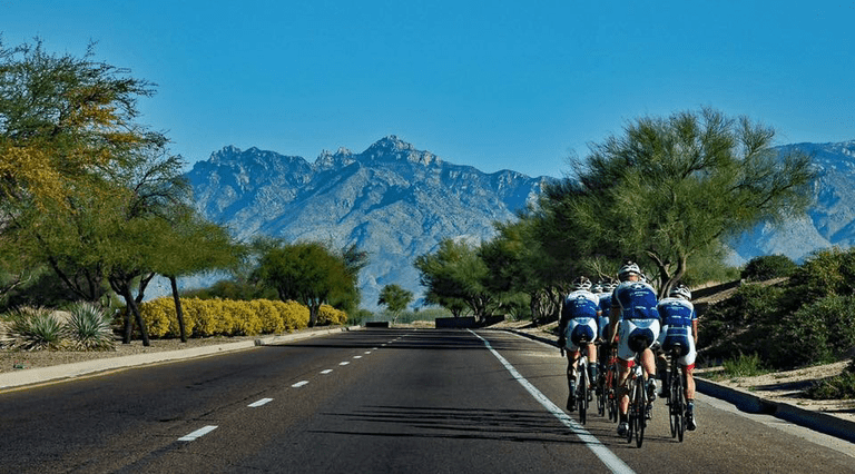 US Military cyclists ride to Mt Lemmon Tucson AZ