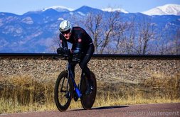 Alex Driscoll time trial bike coached cyclist