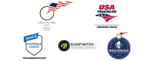 USA Cycling, TrainingPeaks, USA Triathlon, Slowtwitch coaching certifications